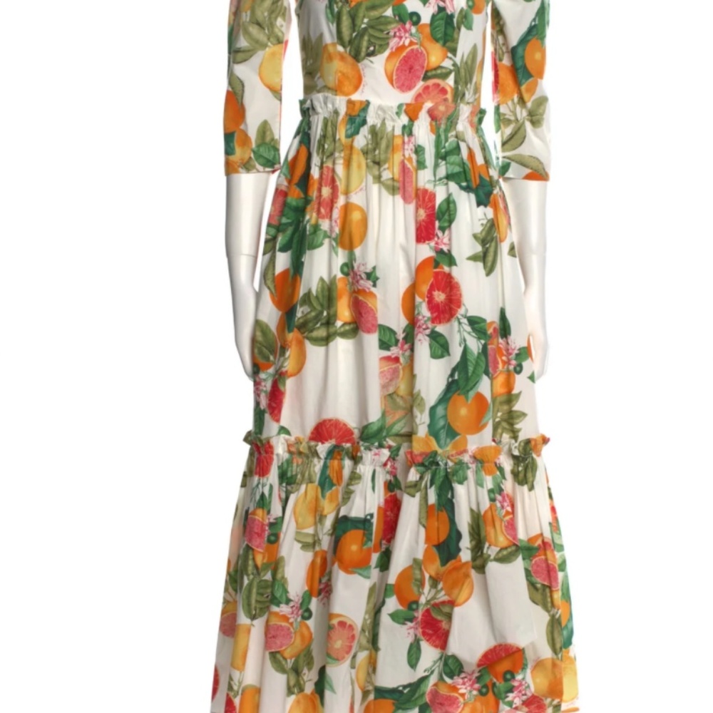 Cara Cara Blue Hill Midi Dress Fruit Size 4